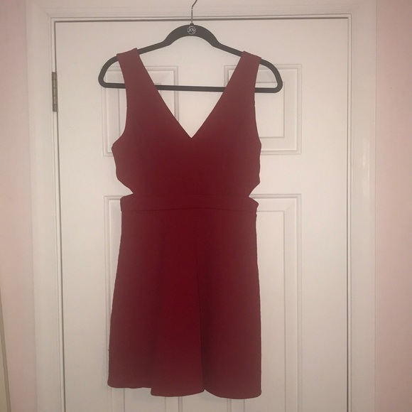 Forever 21 Dresses & Skirts - Red Cut Out Skater Dress